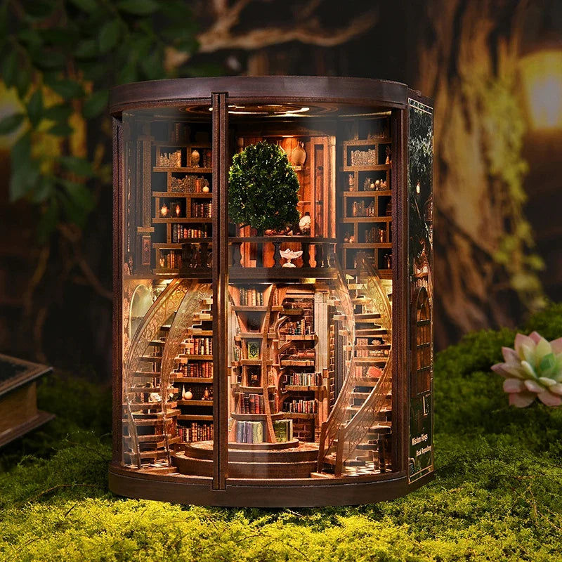 New Figurines Miniatures Wisdom Rings DIY Book Nook Kit — main view