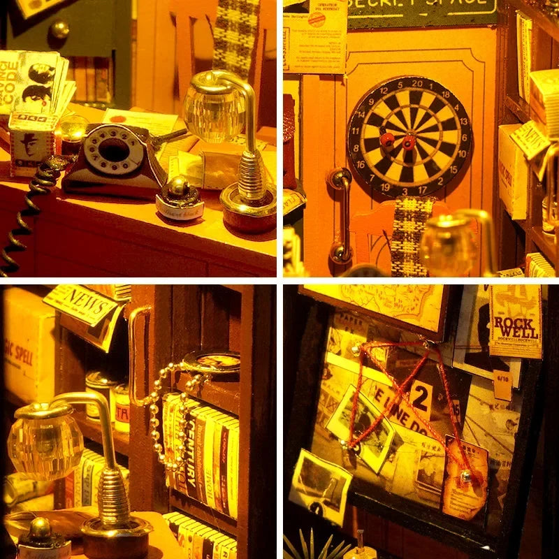 Great Detective Diary DIY Book Nook Kit — scene view