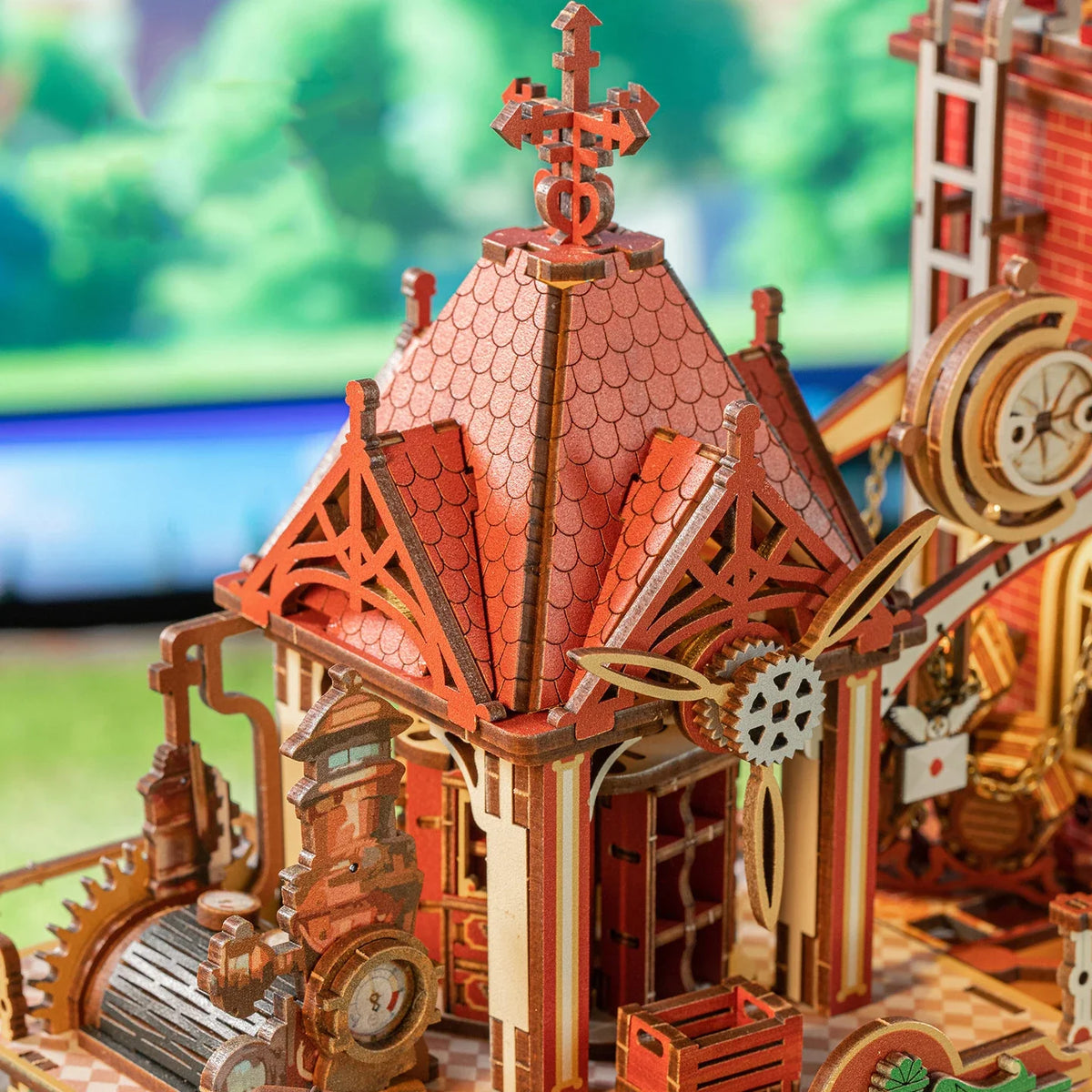 Joey's Time Post Office DIY Miniature House Kit — front angle