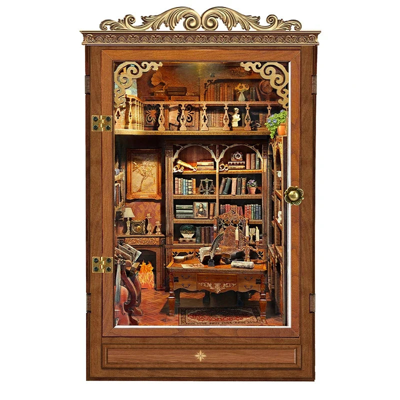 Time Figurines Miniatures Handmade Xmas Crafts DIY Book Nook Kit — angled close-up