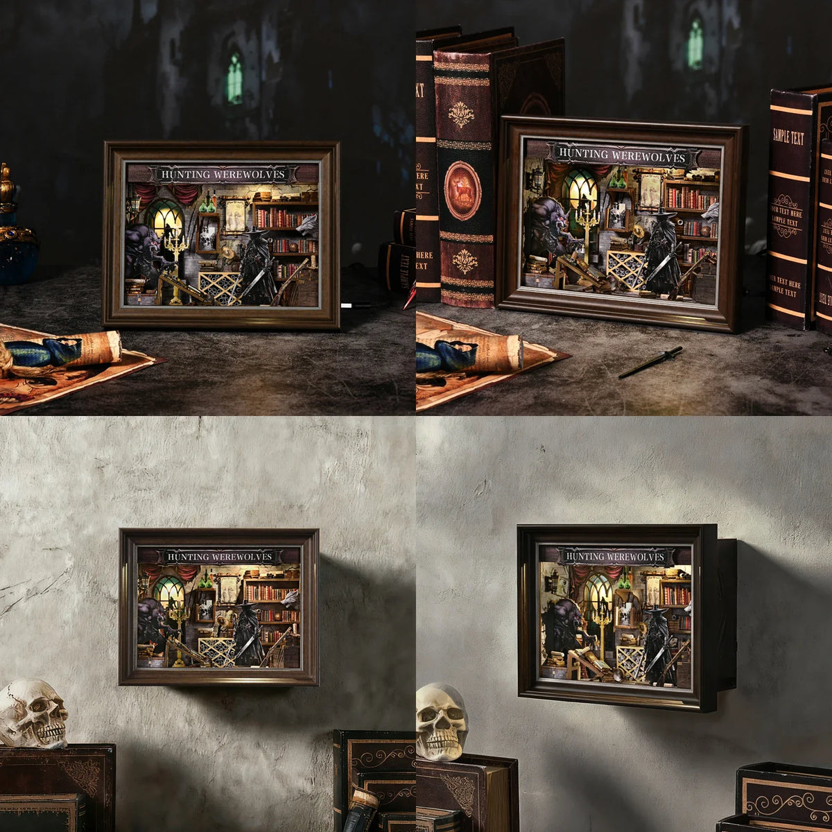 Werewolf Hunter DIY Book Nook Kit — front angle