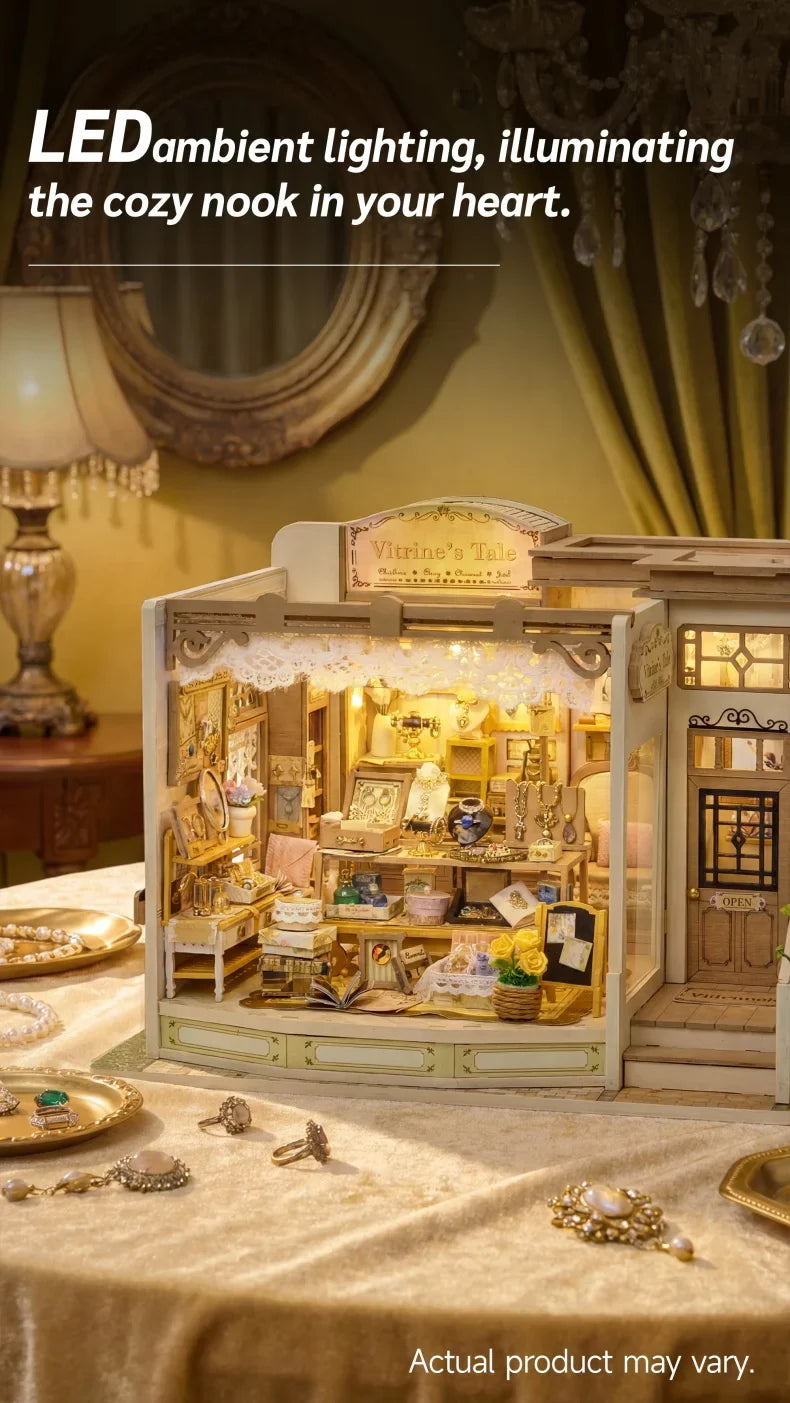 Jewellery Store DIY Miniature Kit — front angle