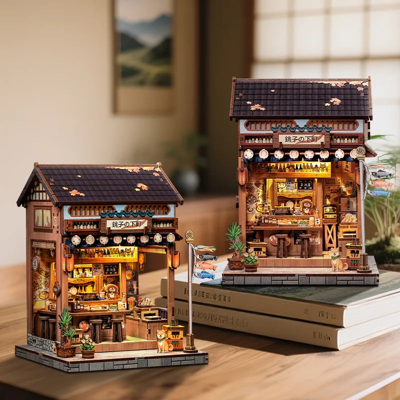 Japanese DIY Book Nook Kit — angled close-up