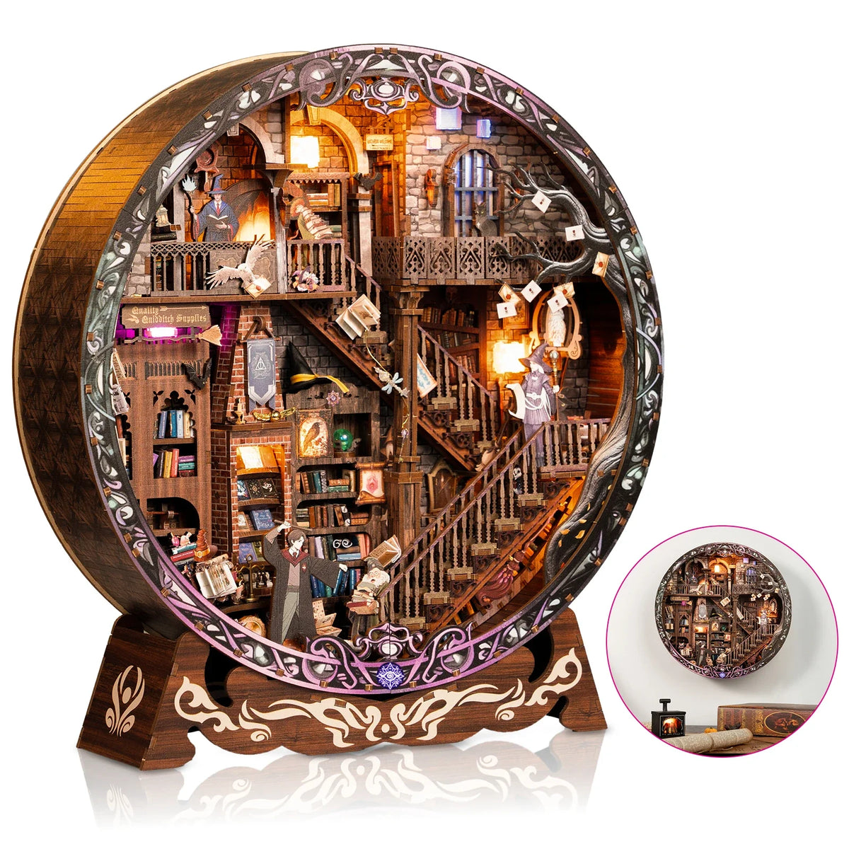 Magic Library DIY Miniature House Kit — main view