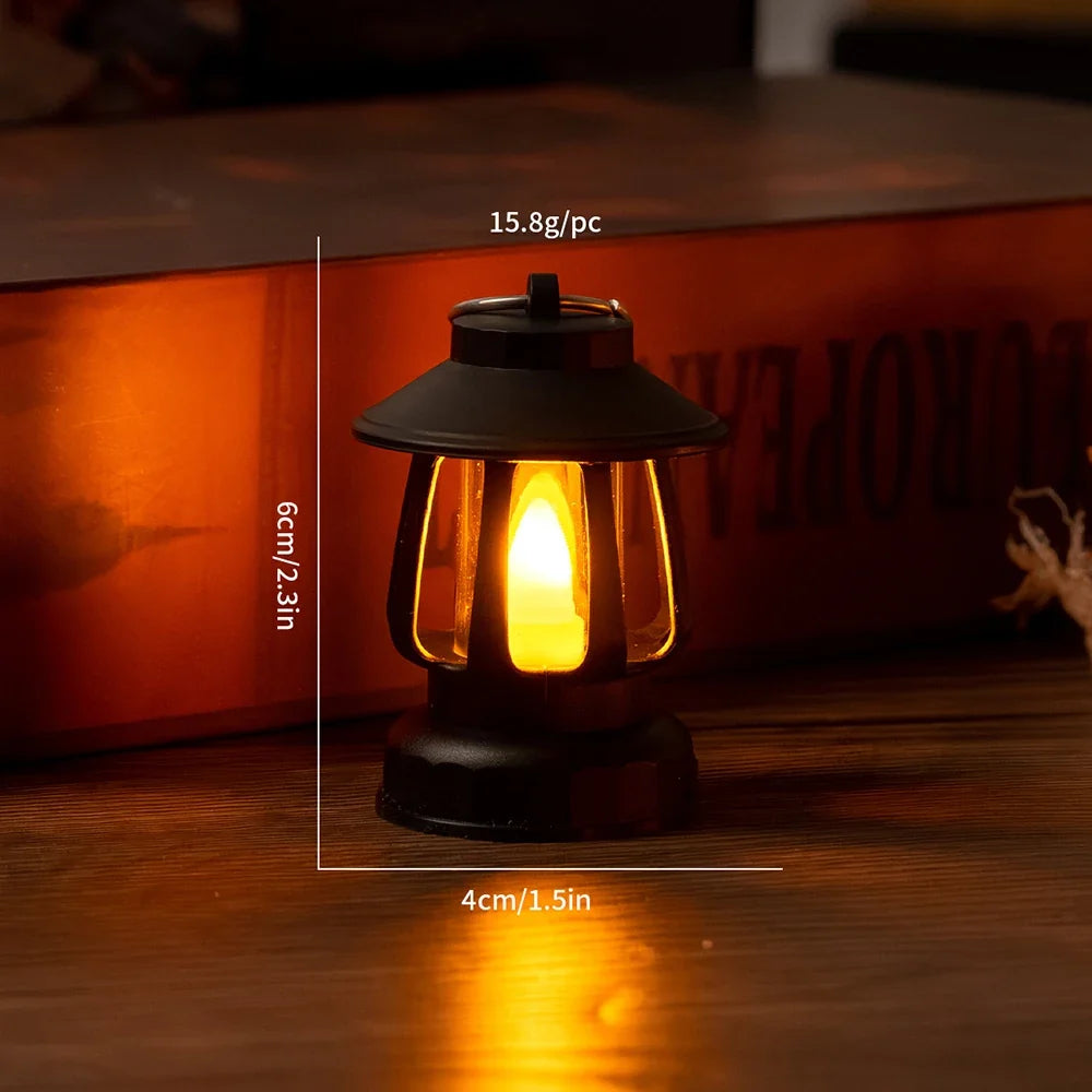 Retro Glowing Pony Miniature Accessory — open display view