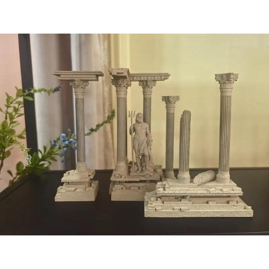 Retro Roman Architecture Resin Figurine – LTCP-407 Series — main view