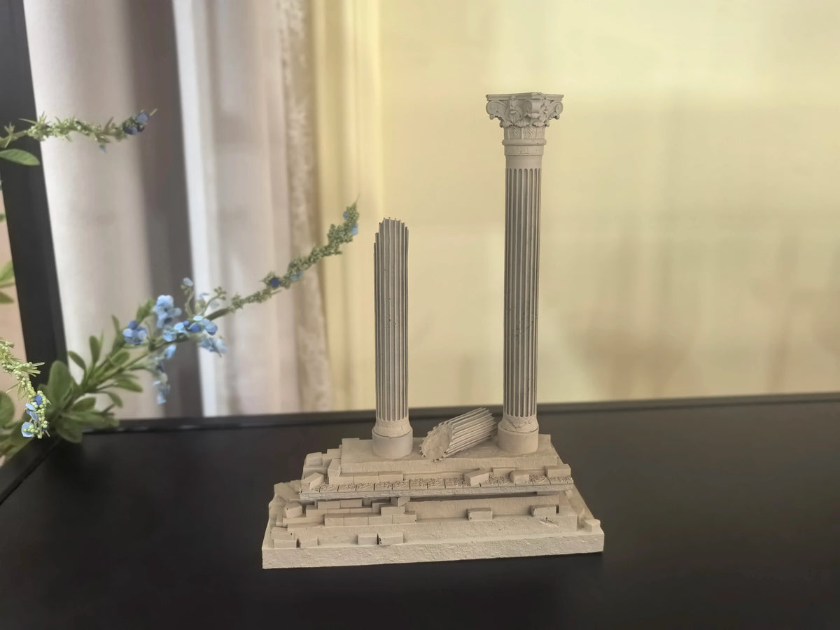 Retro Roman Architecture Resin Figurine – LTCP-407 Series — scene view