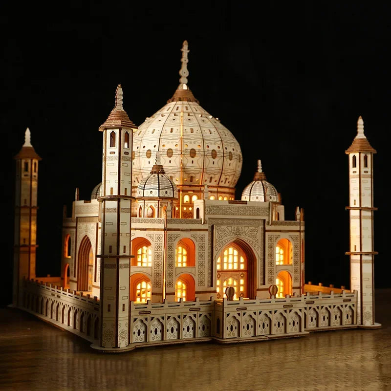Royal Castle 3D Wooden Puzzle — angled close-up