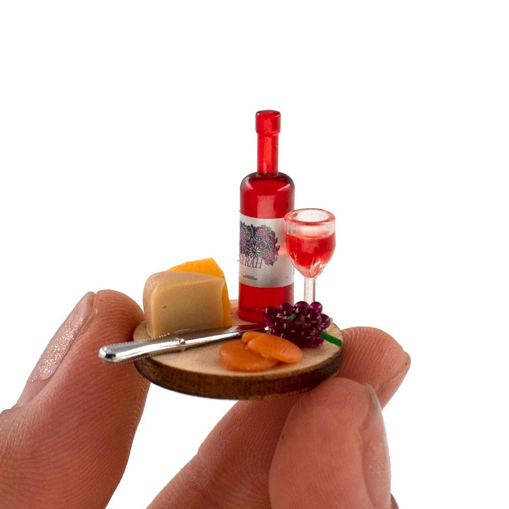 Cake Wine Dish Miniature Accessory — detalied side view