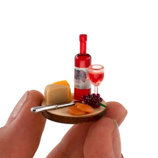 Cake Wine Dish Miniature Accessory — detalied side view