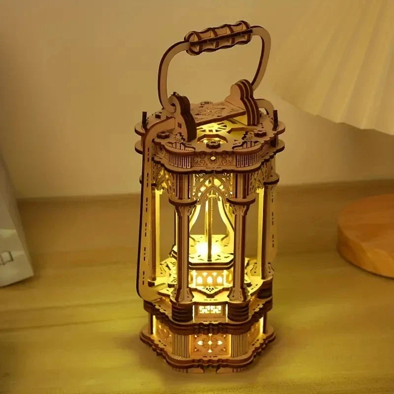 Tang Lantern DIY 3D Wooden Puzzle Kit — main view