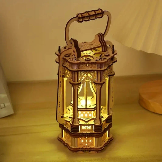 Tang Lantern DIY 3D Wooden Puzzle Kit — main view