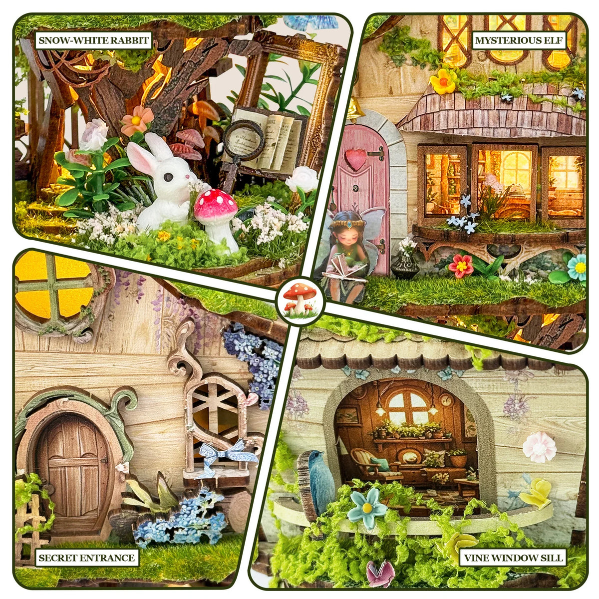 TREEHOUSE-S DIY Miniature House Kit — front angle