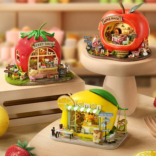 DIY Dollhouse Furniture Set Wooden Miniature Kit — main view