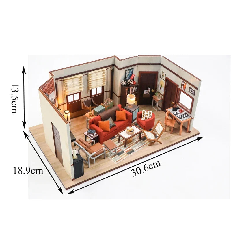 Monicas Apartment DIY Book Nook Kit — front angle