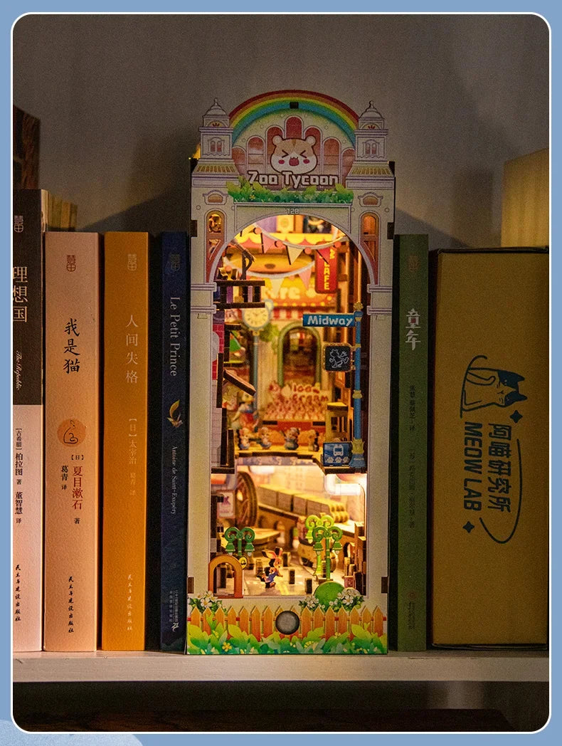 Panda Land DIY Miniature House Kit — front angle