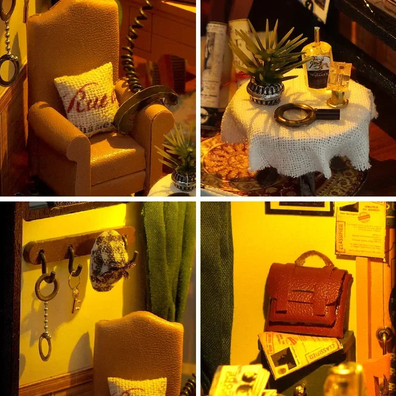 Great Detective Diary DIY Book Nook Kit — front angle