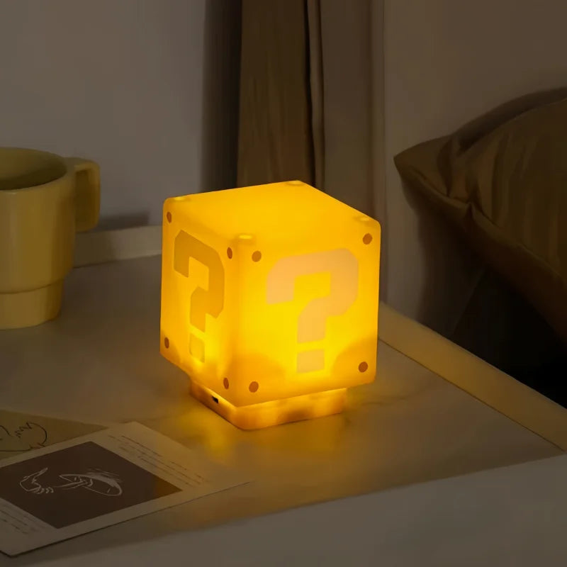 Super Mario Question Mark Block LED Light — detalied side view