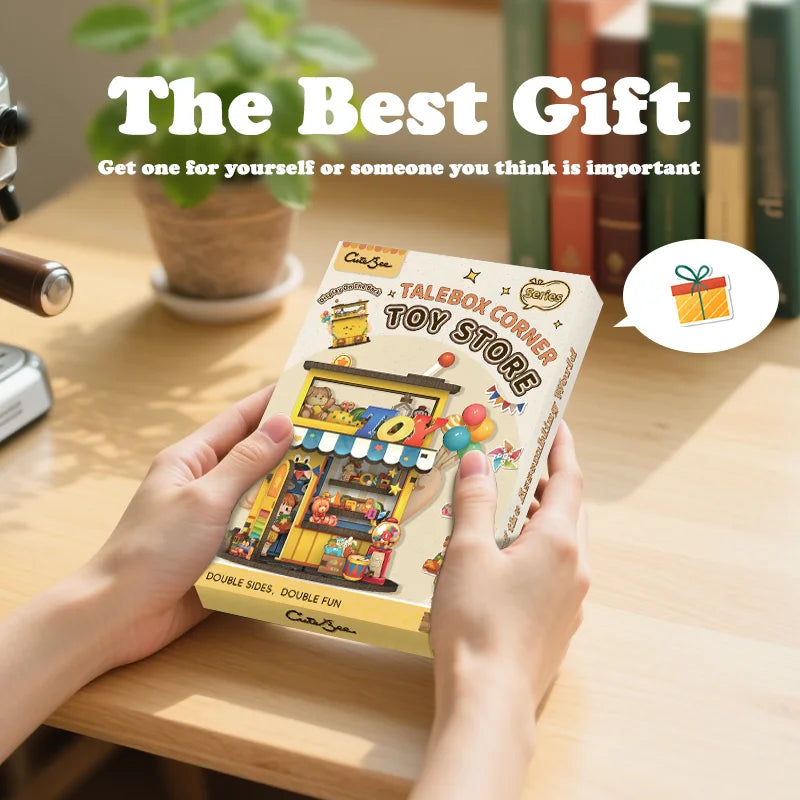 Toy Store DIY Miniature House Kit — angled close-up