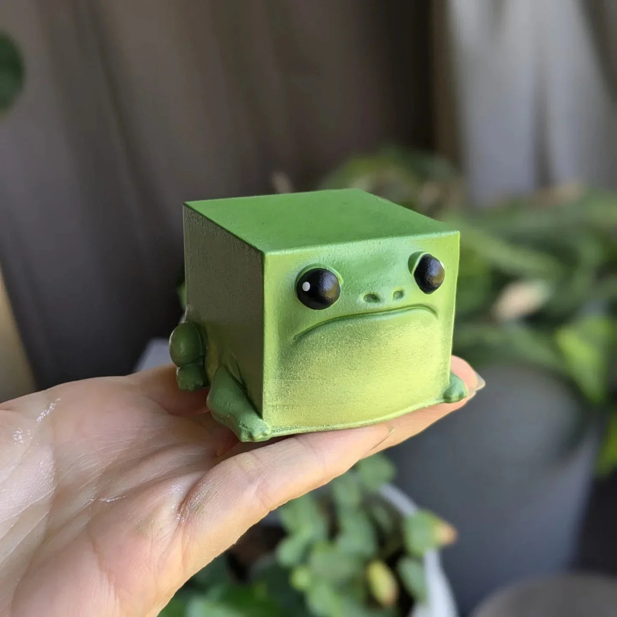 Cute Frog Resin Figurine — main view