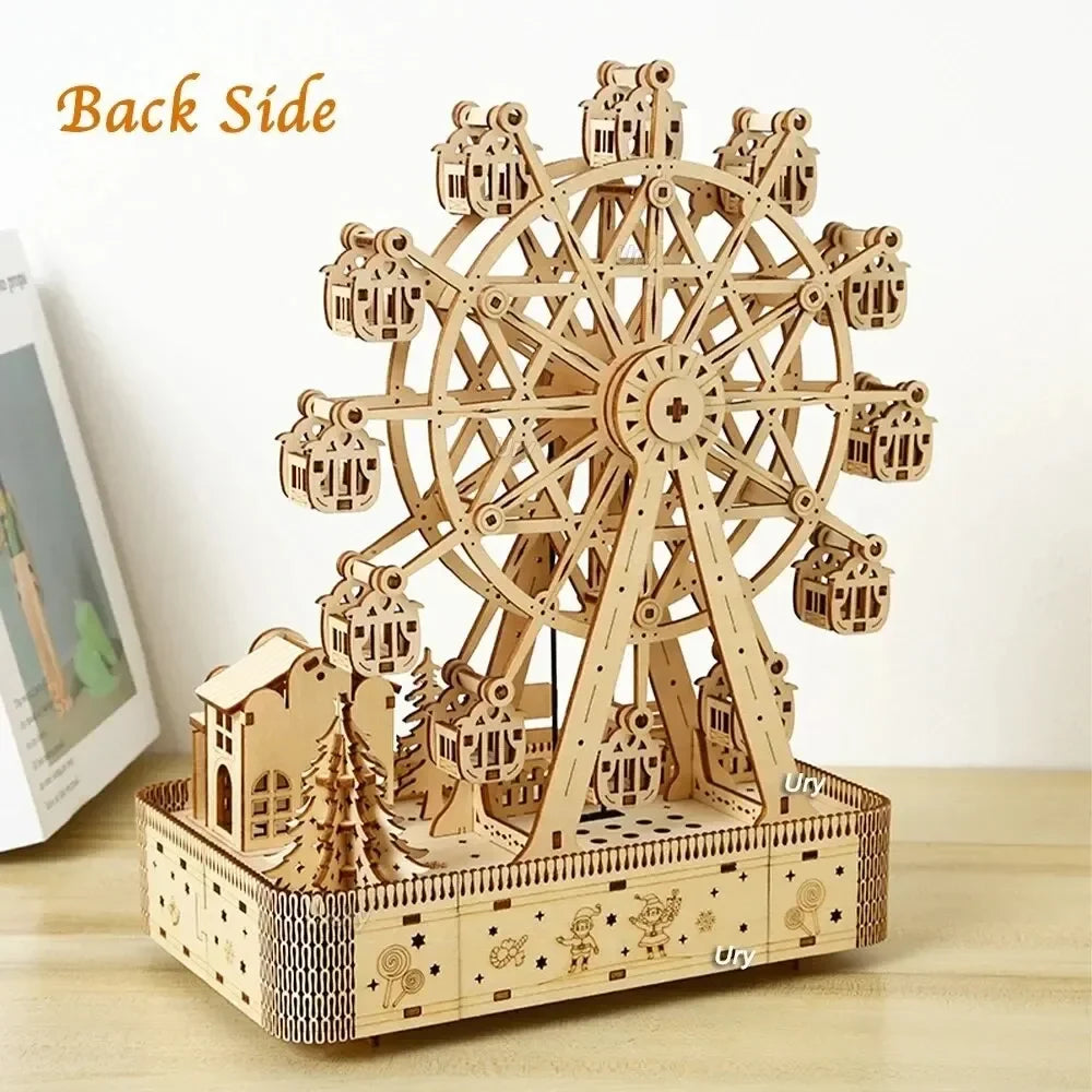Ferris Wheel 3D Wooden Puzzle — scene view