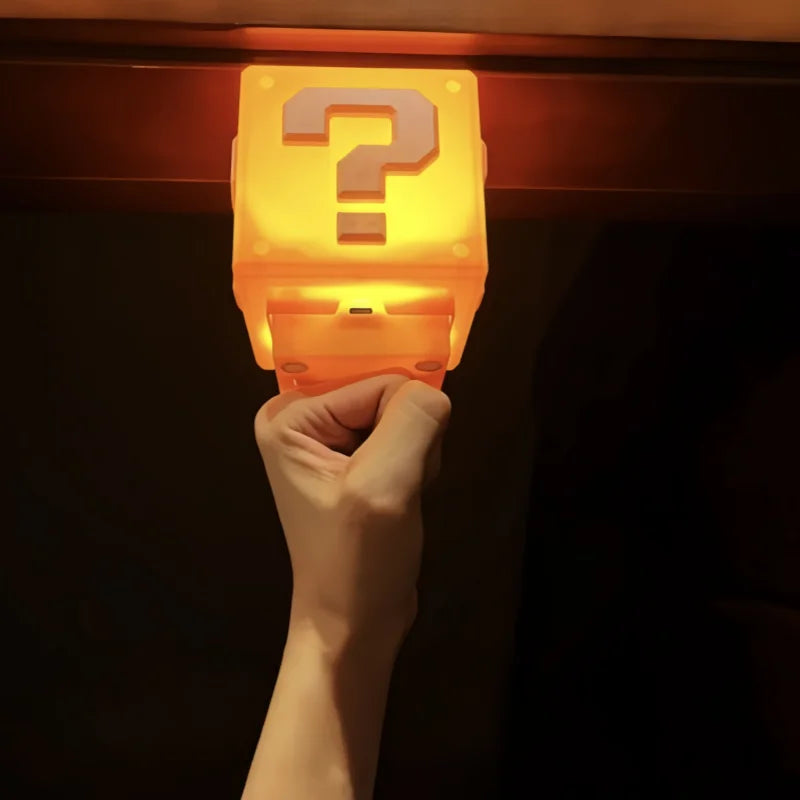 Super Mario Question Mark Block LED Light — main view