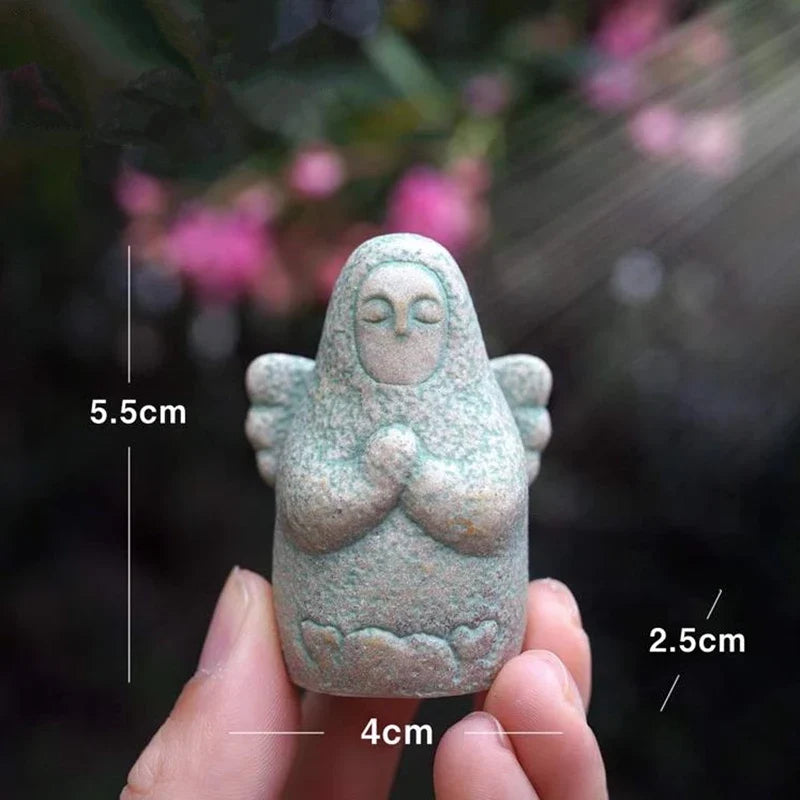 Zelda Shrine Stone Statue – Gaming Collectible Figurine — front angle