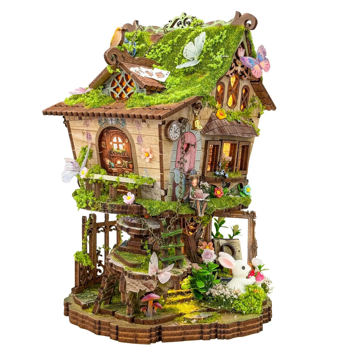 TREEHOUSE-S DIY Miniature House Kit — detalied side view
