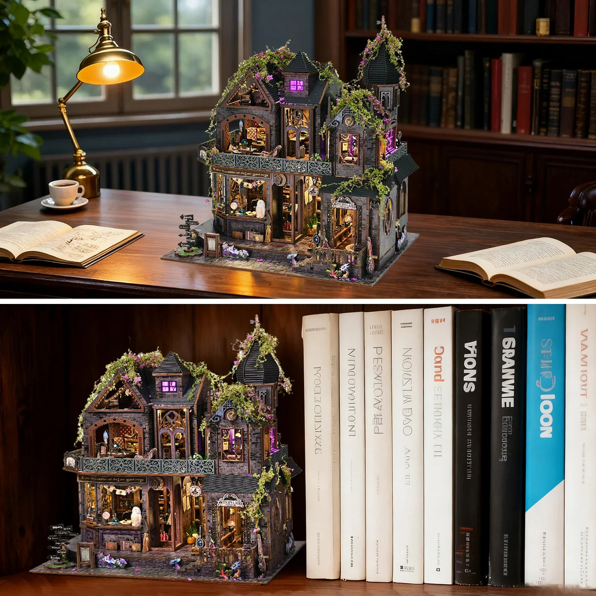 MagCastle DIY Book Nook Kit — open display view
