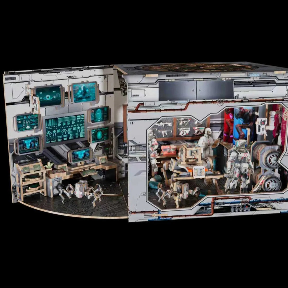 Space Station DIY Miniature Kit — angled close-up