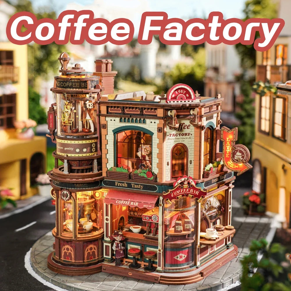 Coffee Factory DIY Miniature House Kit — main view