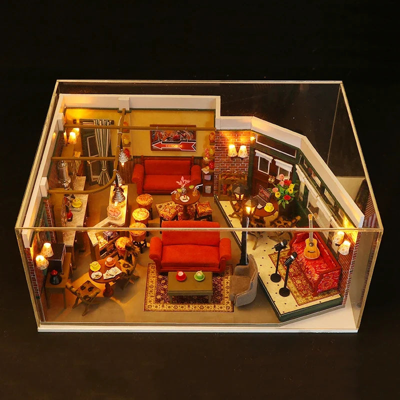 Monicas Apartment DIY Book Nook Kit — box and pieces