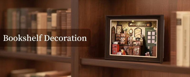 Mail Gift Cottage DIY Book Nook Kit — scene view