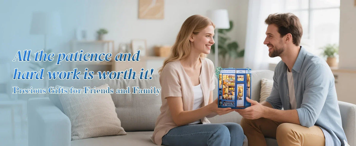 Cutebee 3D Bookstore Desk DIY Book Nook Kit — scene view