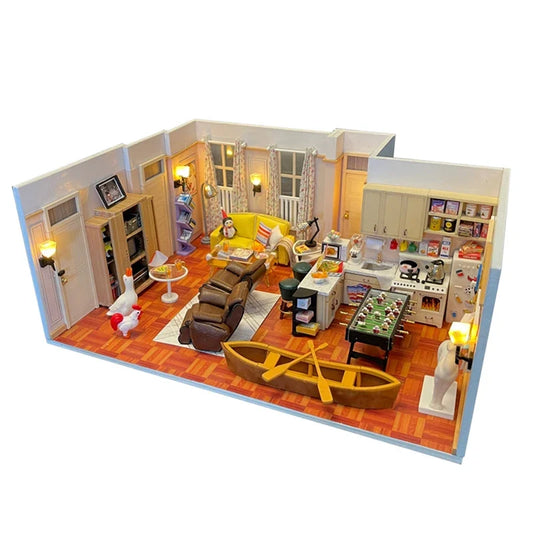 Joey'S Apartment DIY Book Nook Kit — detalied side view