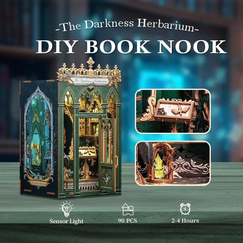 Darkness Herbarium DIY Book Nook Kit — front angle