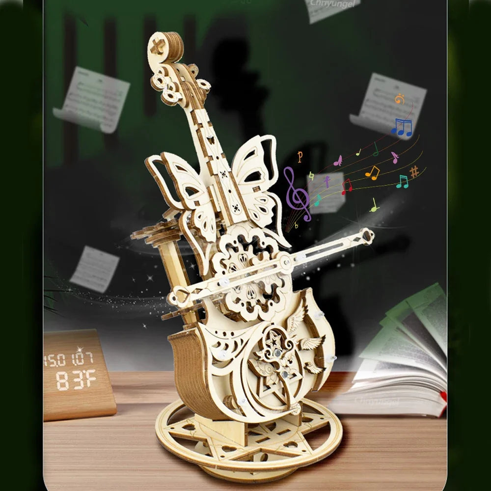 Cello Violin Music Box Kit — main view