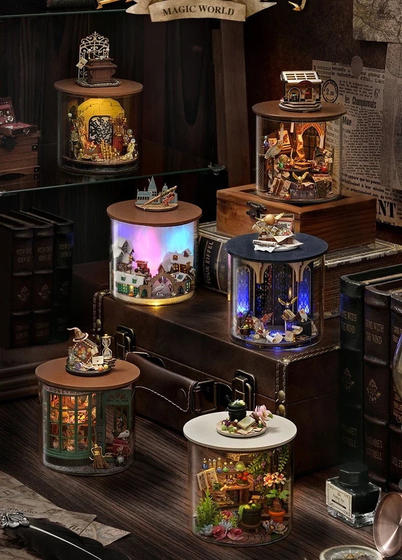 Doll Making Room Miniature Kit — detalied side view