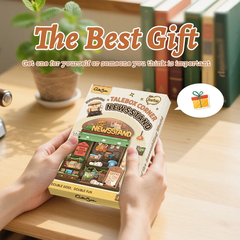 Newsstand DIY Miniature House Kit — scene view