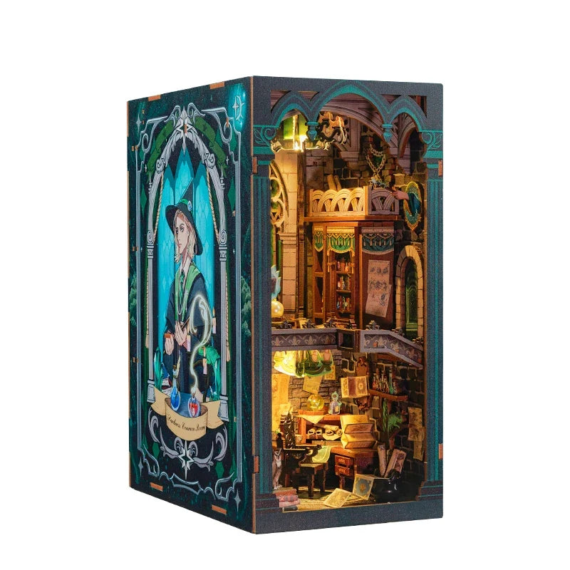 Darkness Common Room DIY Book Nook Kit — box and pieces