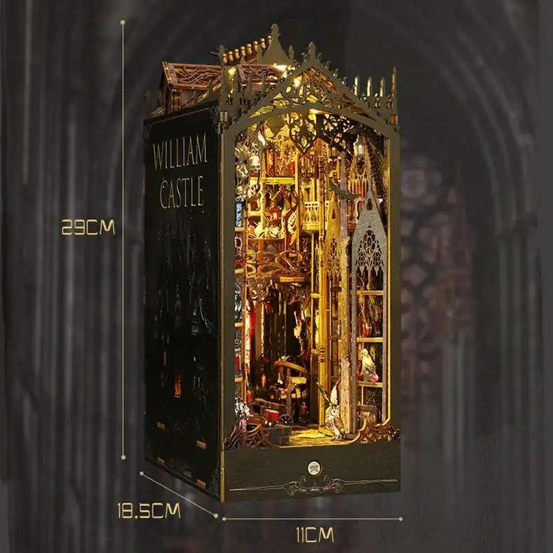 William Castle DIY Book Nook Kit — front angle