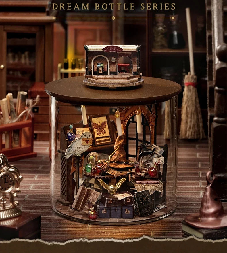 Doll Making Room Miniature Kit — angled close-up