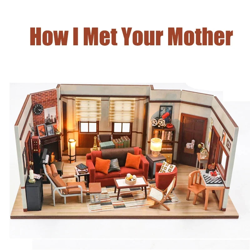 Joey'S Apartment DIY Book Nook Kit — detalied side view