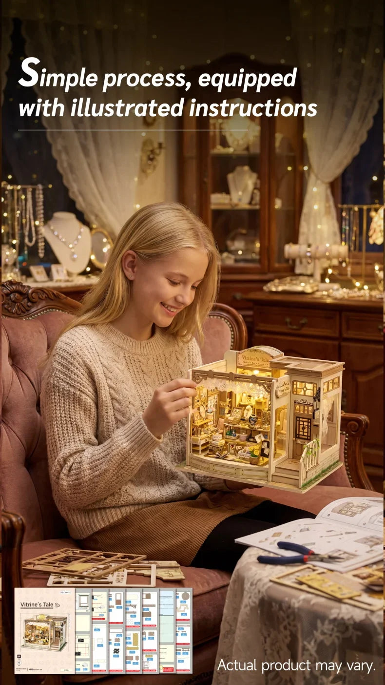 Jewellery Store DIY Miniature Kit — scene view