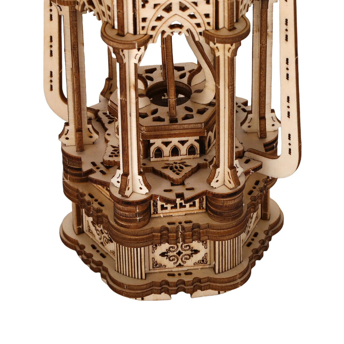 Tang Lantern DIY 3D Wooden Puzzle Kit — front angle