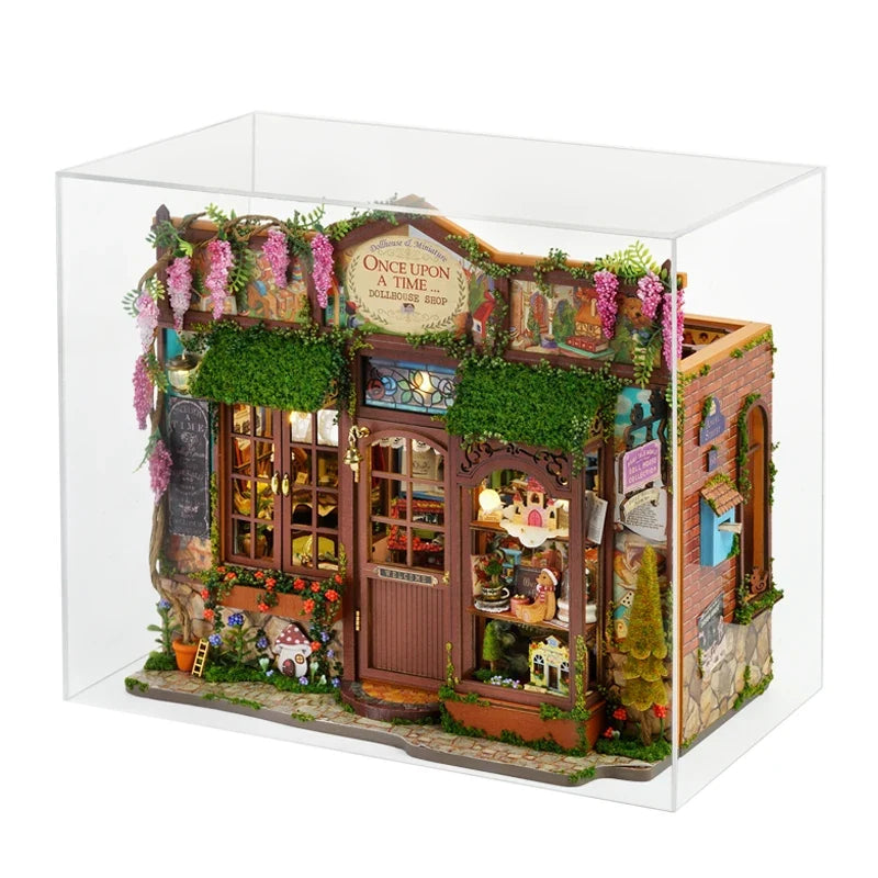 Micro 3D Building DIY Miniature House Kit — box and pieces