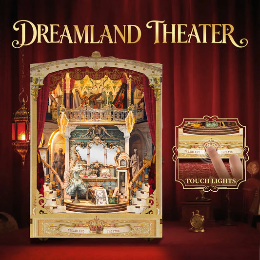 Dreamland Theater DIY Book Nook Kit — detalied side view