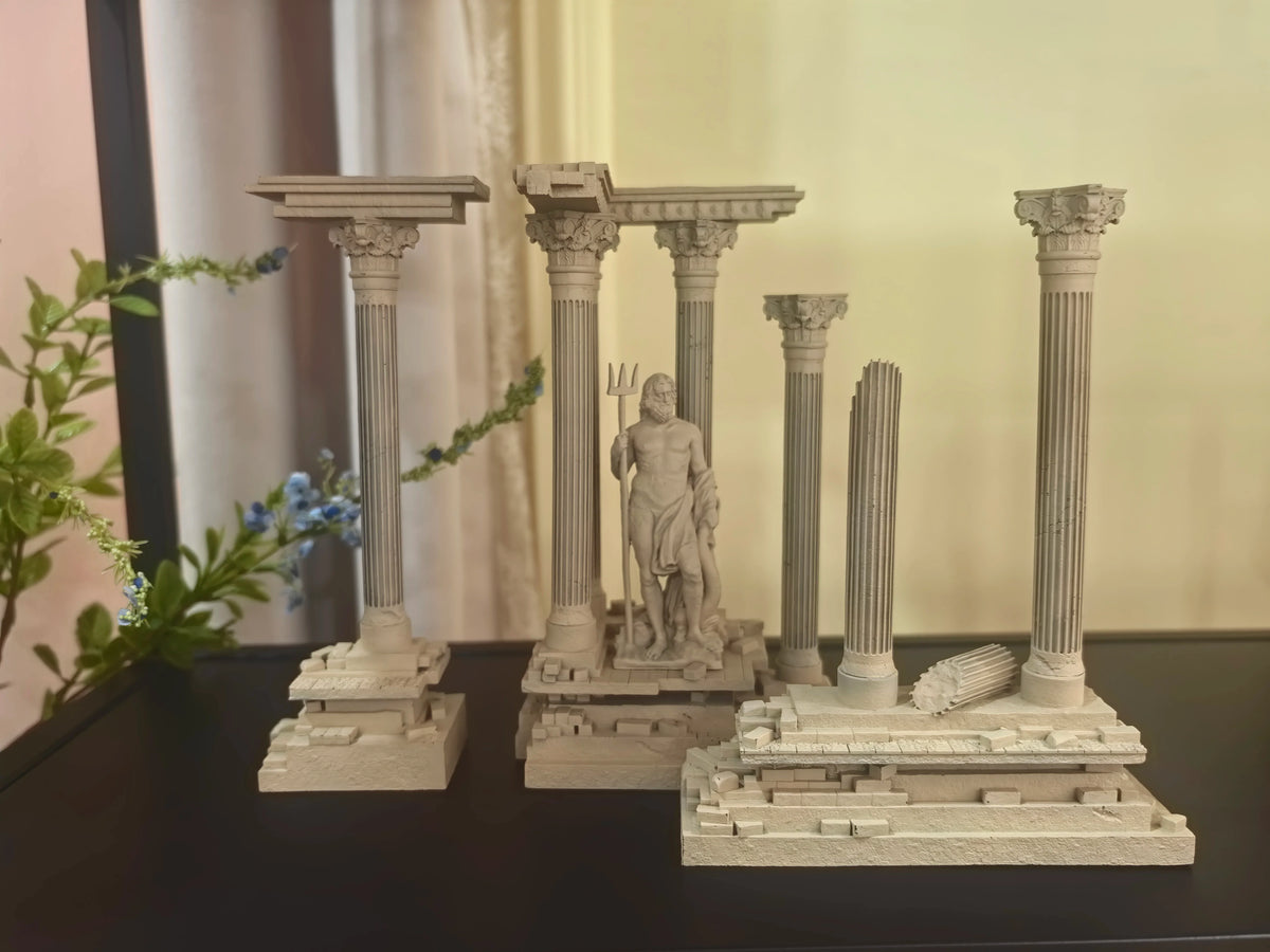 Retro Roman Architecture Resin Figurine – LTCP-407 Series — main view