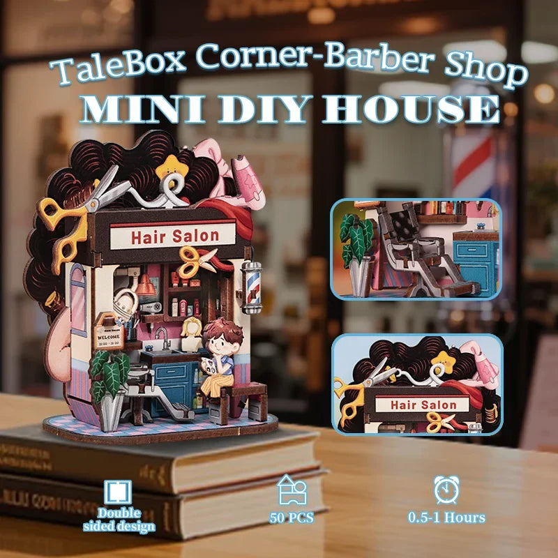 Hair Solan DIY Miniature House Kit — angled close-up