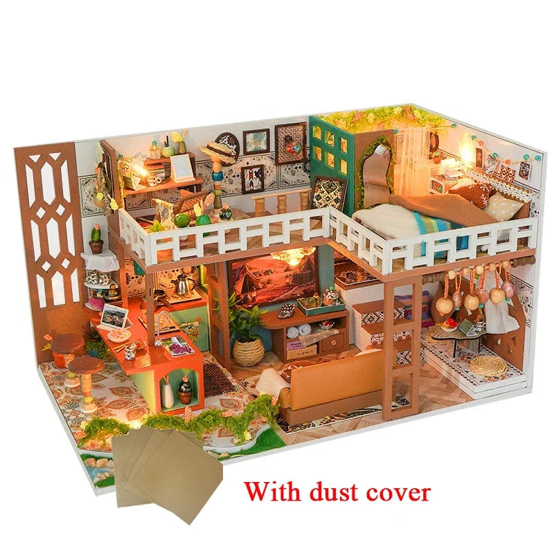 Bohemian Loft DIY Miniature House Kit — main view